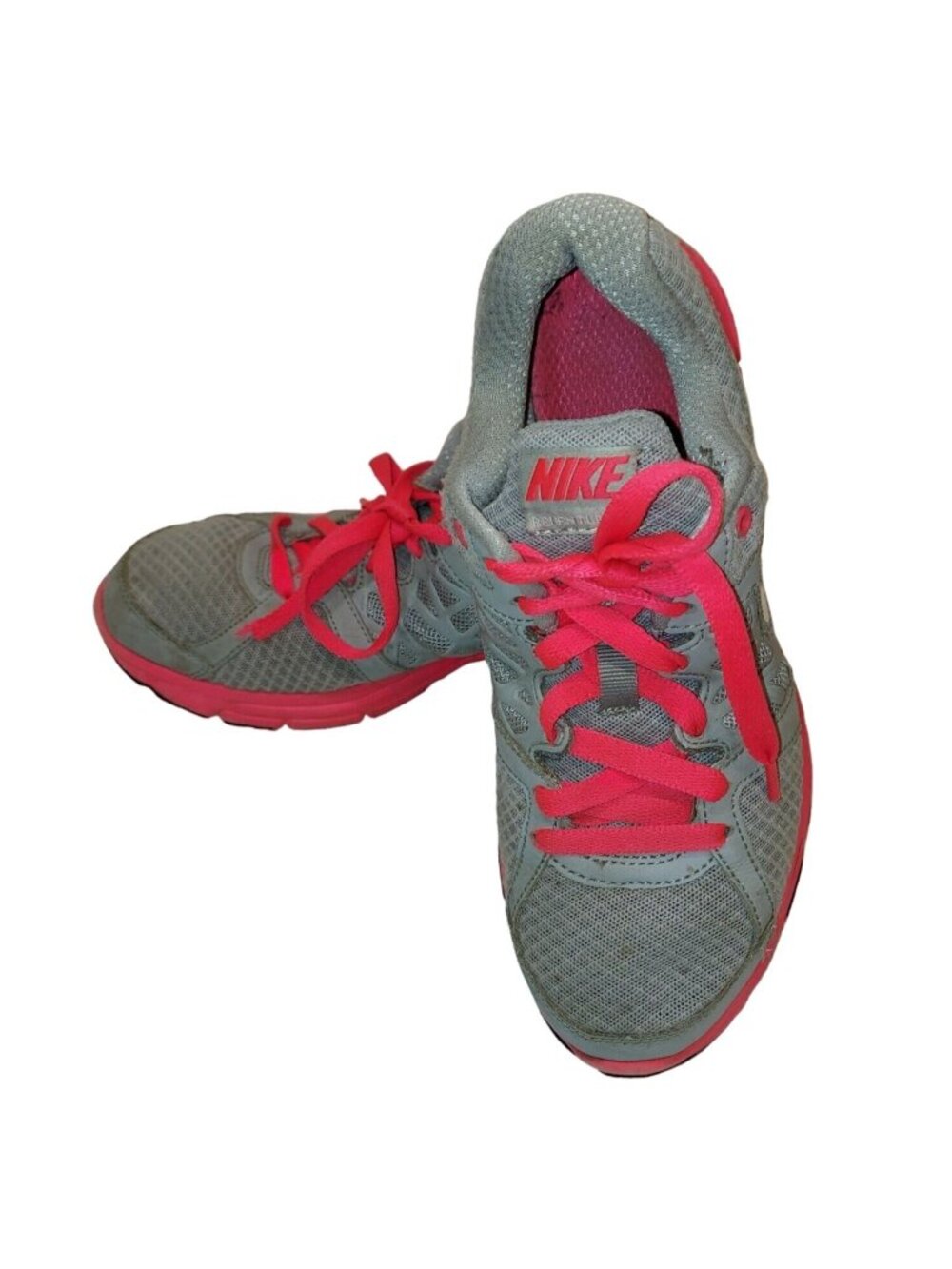 Nike Relentless2 Womans 7.5 Sneaker Running Shoe Pink Gray Logo light weight